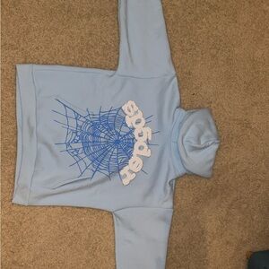 Sp5der Hoodie Blue (M) authentinc&READY TO SHIP🔥